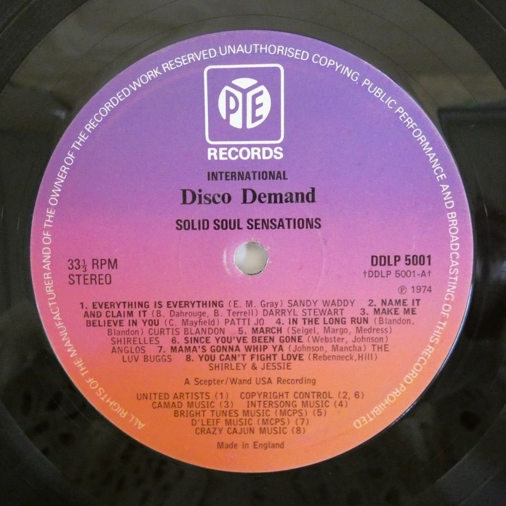 46077103;【UK盤】V・A / Disco Demand's Solid Soul Sensations_画像3