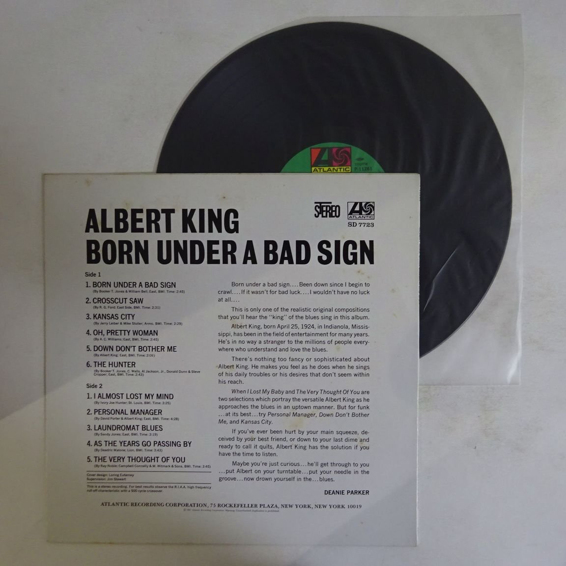 11188568;【国内盤/Atlantic】Albert King / Born Under A Bad Sign_画像2