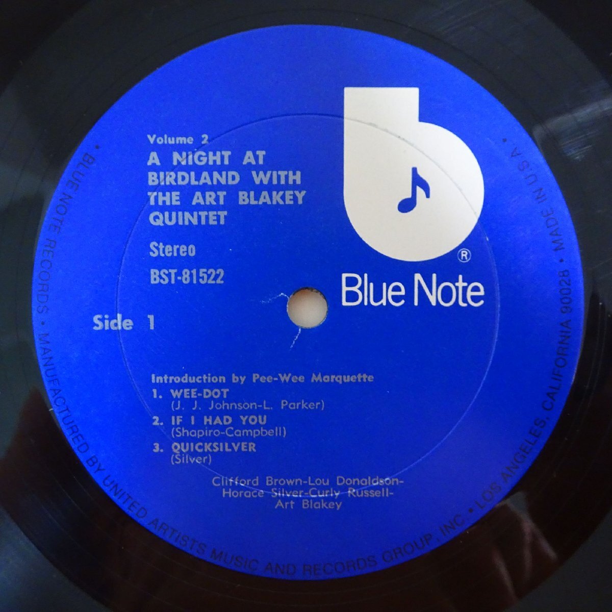 10026012;【US盤/Blue Note】Art Blakey Quintet / A Night At Birdland, Volume 2の画像3