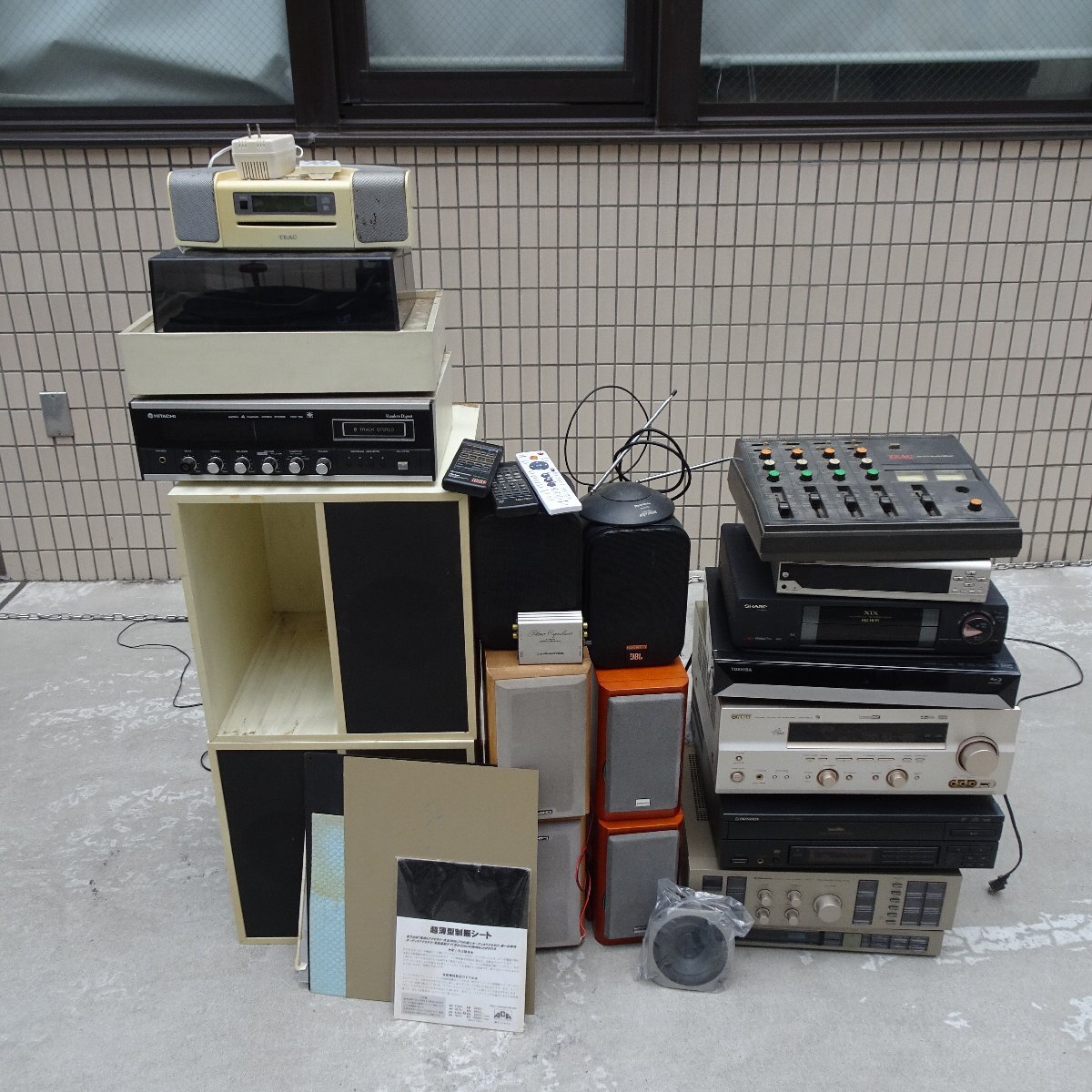 Q10669[* shipping is not possible! Tokyo Metropolitan area pickup limitation ]YAMAHA,JBL,ONKYO,audio technica etc. other various audio * image . summarize 18 point set ②