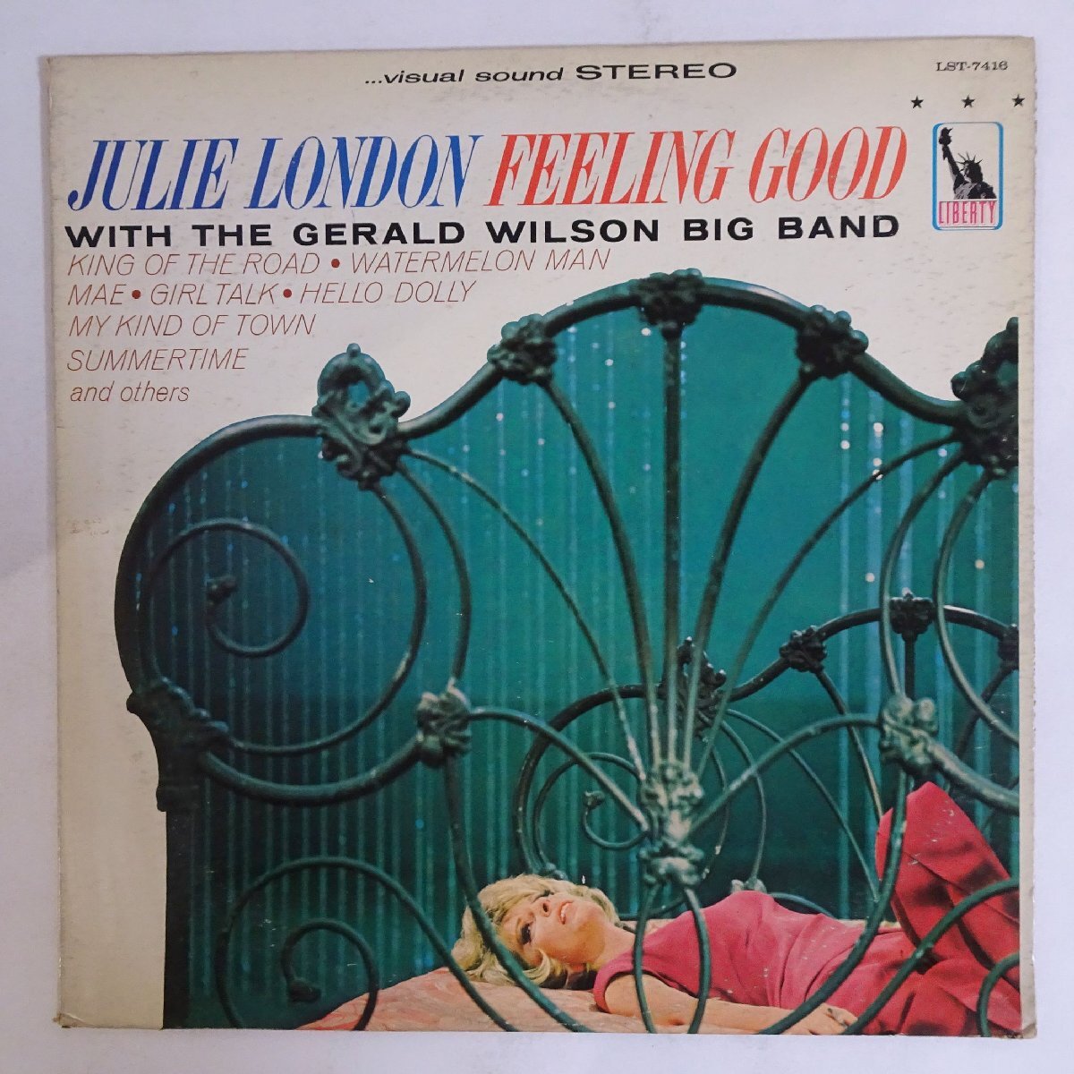 10026757;【US盤/虹ラベル/深溝/Liberty】Julie London With The Gerald Wilson Big Band / Feeling Good_画像1