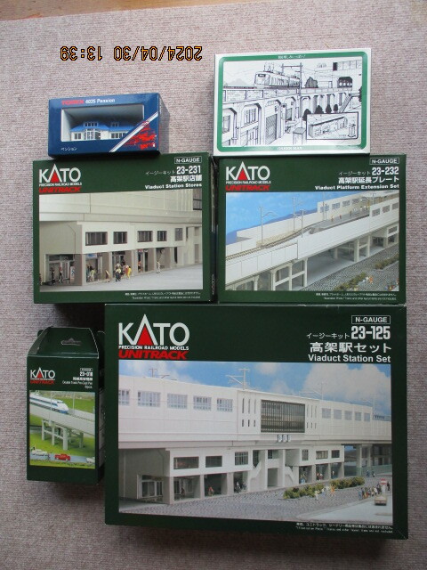 Nゲージ KATO 23-125 高架駅セットなど 6 点セット 未開封品の画像1