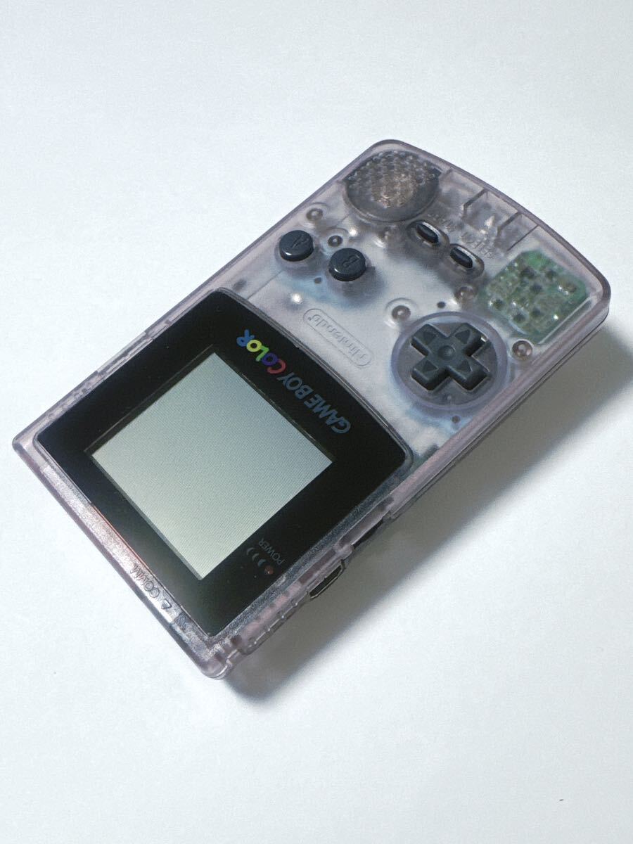 GBC 本体 クリアパープル ゲームボーイカラー 外箱 説明書 GAMEBOY COLOR Nintendo ゲームボーイ カラーの画像7