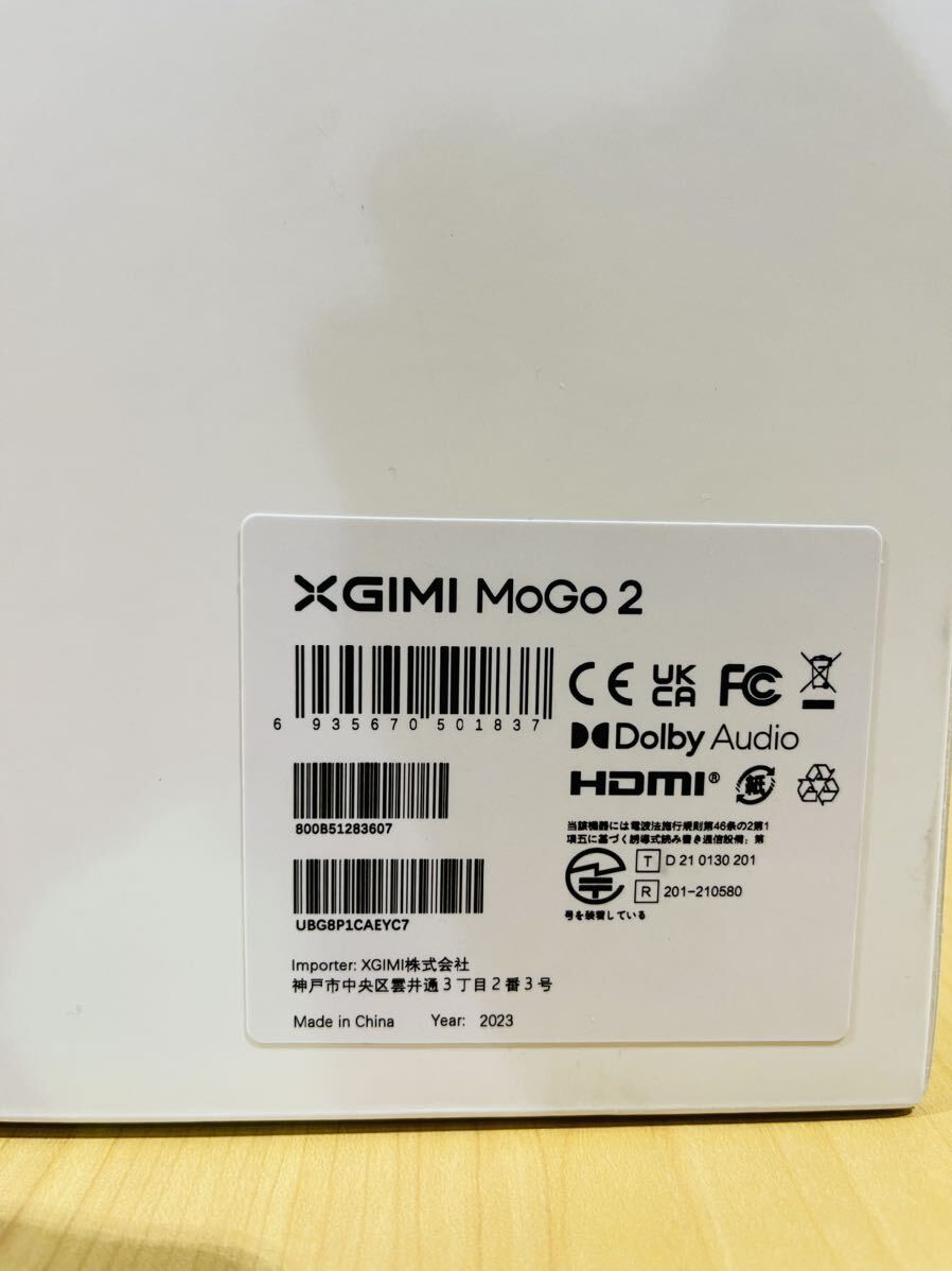 【中古美品】 XGIMI MoGo 2 プロジェクター 小型 4K対応 HD 720p モバイルプロジェクター_画像4