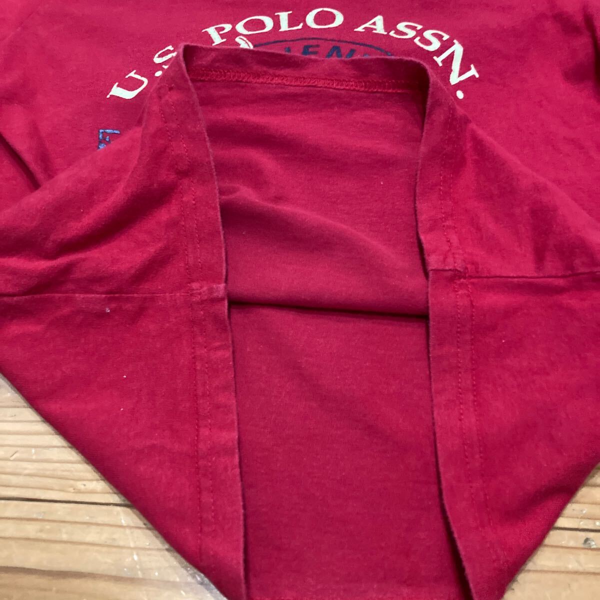 used即決送料無料♪U.S.POLO ASSN.ユーエスポロアッスン　半袖Tシャツ　130サイズ 綿100％ 赤 