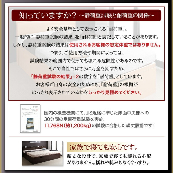 組立設置付 長く使える国産頑丈大容量跳ね上げ収納ベッド BERG ベルグ ホワイト アイボリー_画像5