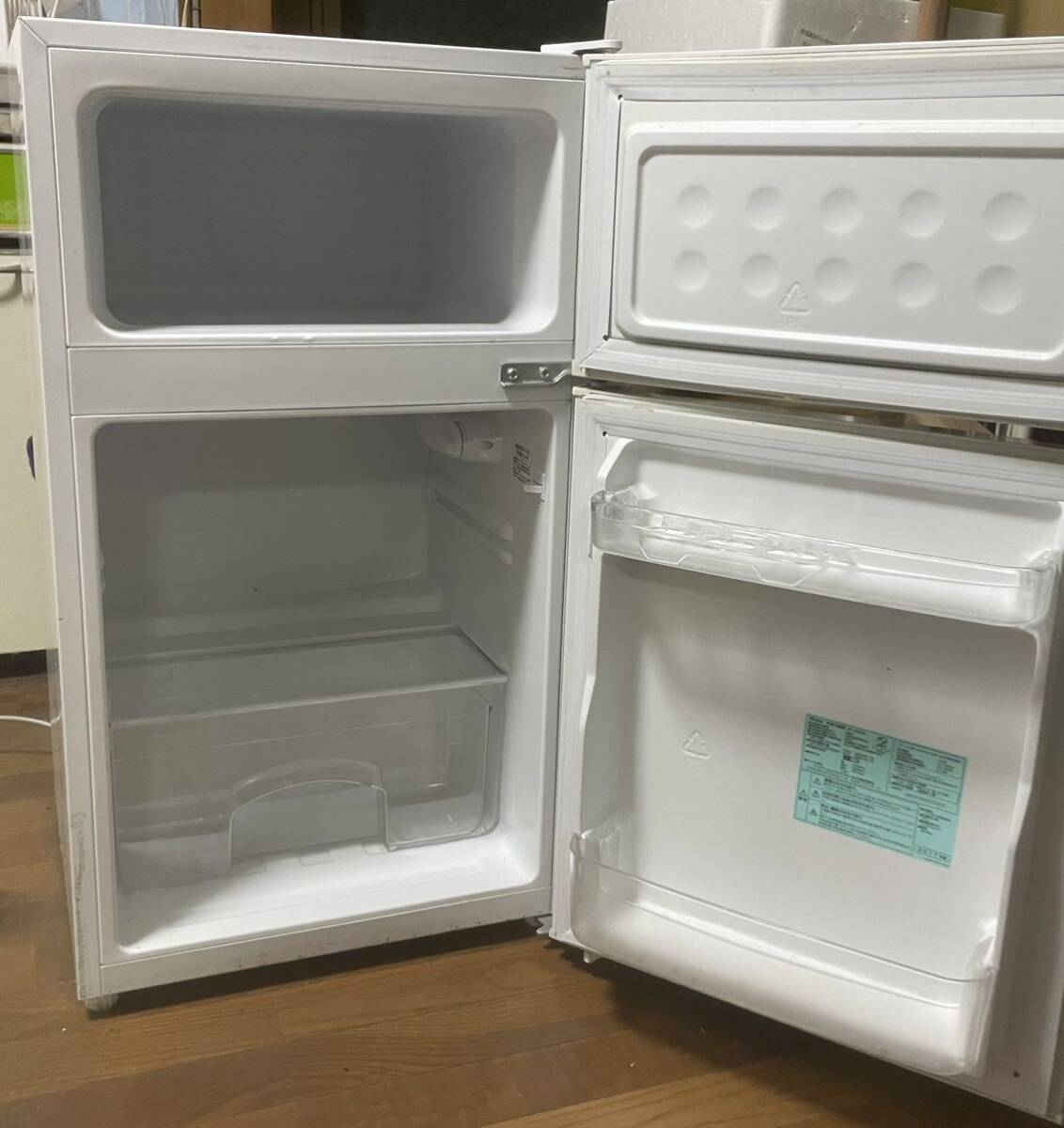 Haiel(ハイアール)2ドア冷凍冷蔵庫 JR-N85A ホワイト_画像2