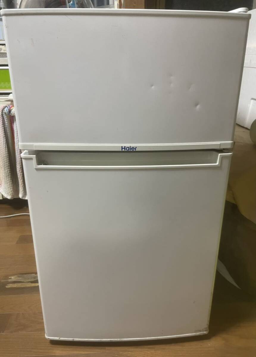 Haiel(ハイアール)2ドア冷凍冷蔵庫 JR-N85A ホワイト_画像1