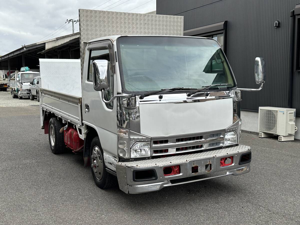  animation have! selling out!H20 year Mitsubishi Isuzu Elf ELF flat deck vertical power gate loading 3t 2.9L diesel smoother engine good condition! Saga Fukuoka 