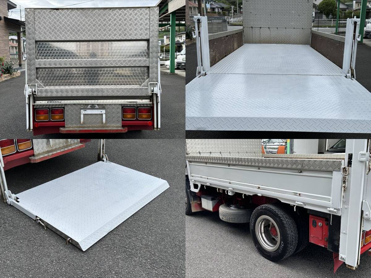  animation have! selling out!H20 year Mitsubishi Isuzu Elf ELF flat deck vertical power gate loading 3t 2.9L diesel smoother engine good condition! Saga Fukuoka 