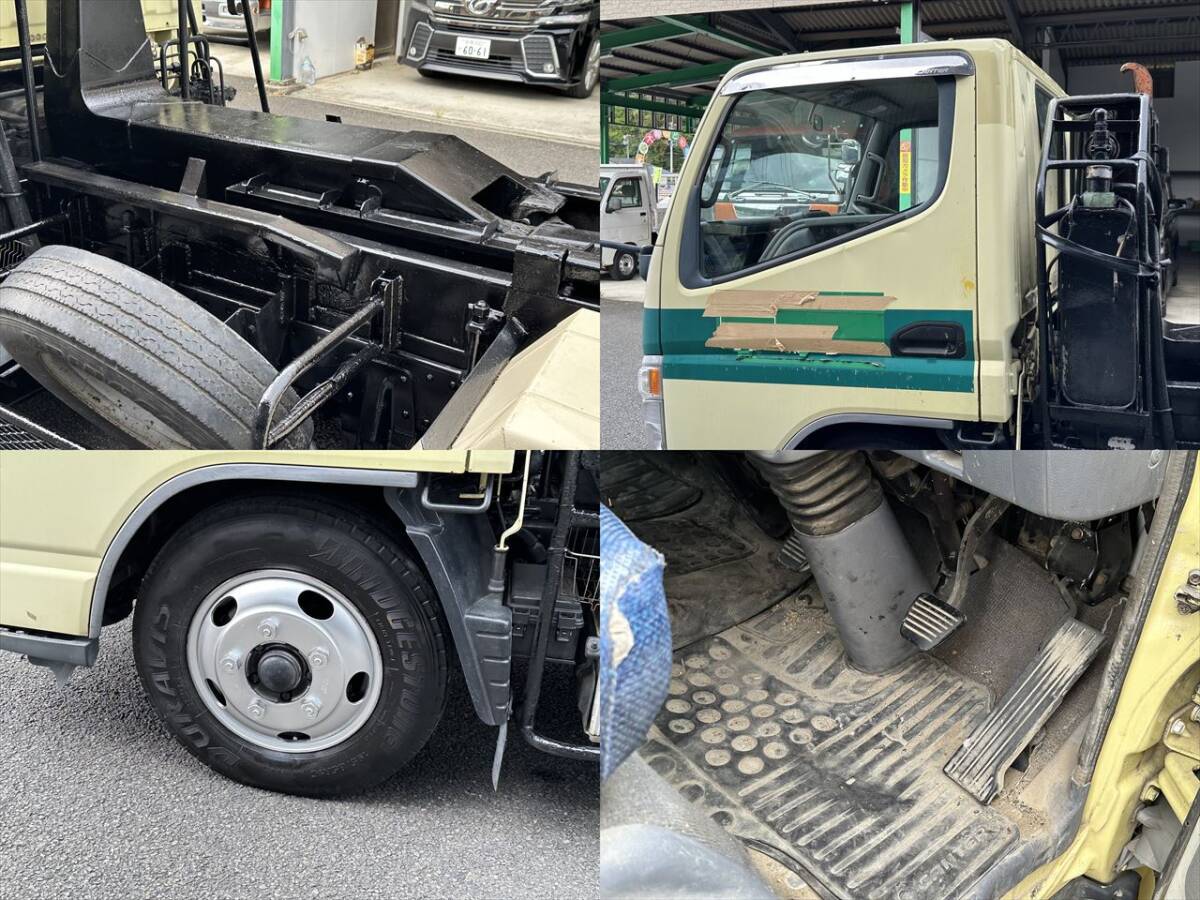 animation have! selling out!H15 year Mitsubishi Canter armroll Shinmeiwa removal and re-installation equipment attaching container exclusive use car loading 2t 5.2L diesel 5 speed MT good condition! Saga Fukuoka 