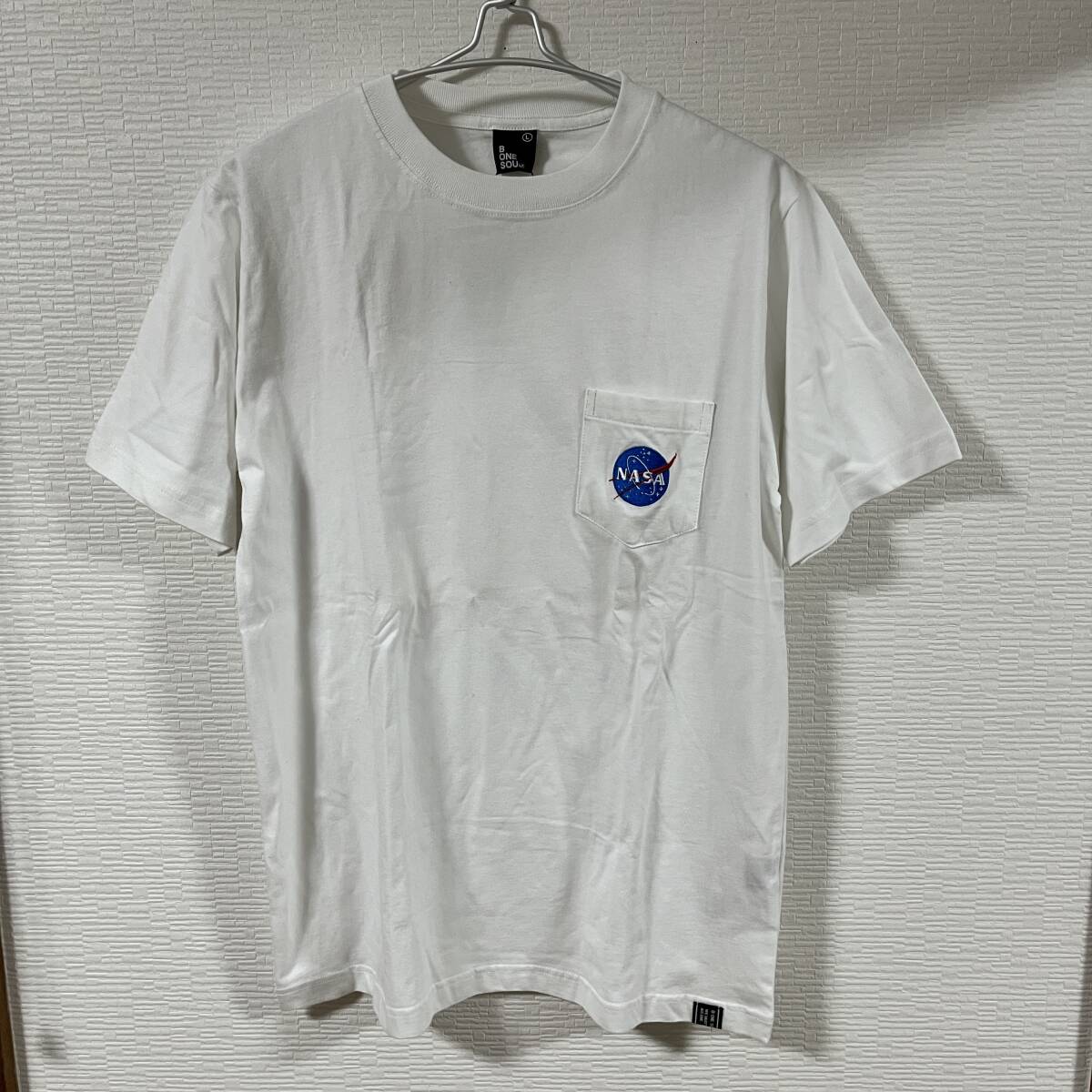 ★ NASA(ナサ) x B ONE SOUL(ビー・ワン・ソウル) ★ コラボ ポケT 半袖Tシャツ Lサイズ MEATBALL ミートボール (タグ付き未着用品)の画像7