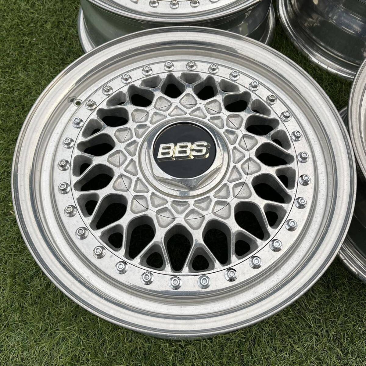 BBS RS242 14in 6J +30 4穴 PCD100 BMW E30 N-BOX ワゴンR ゴルフ シビック ロードスター ユーノス NA NB ライフ MINI RAYS WORK SSR TEIN_画像3