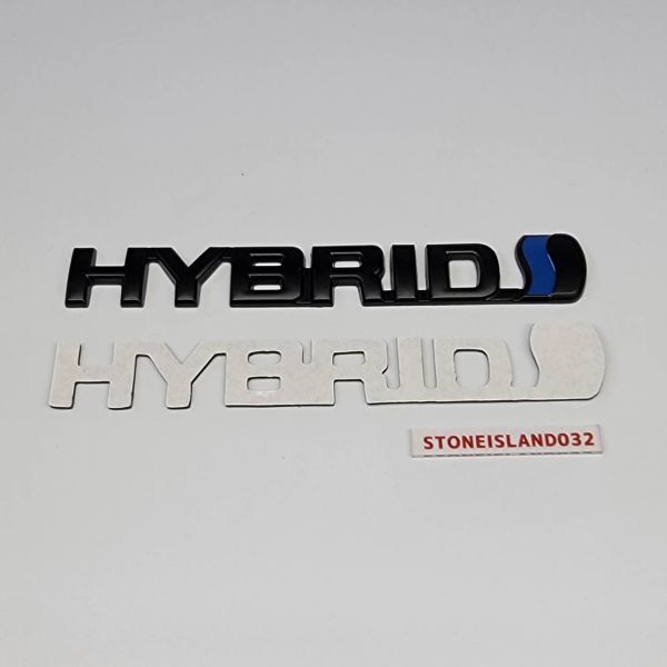 トヨタ ハイブリッドエンブレム レッド HYBRID ロゴ クリエイティブ 車関連シリーズ CAR カスタム 黒 J769_画像7