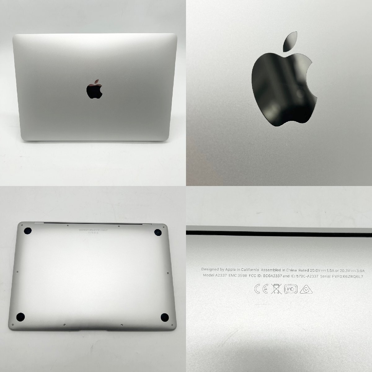 ◎L338 Apple Mac Book (M1, 2020) アップル マックブックエアー メモリ8GB(SSD) ストレージ256GB macOS Sonoma 14.4.1(ma)_画像2