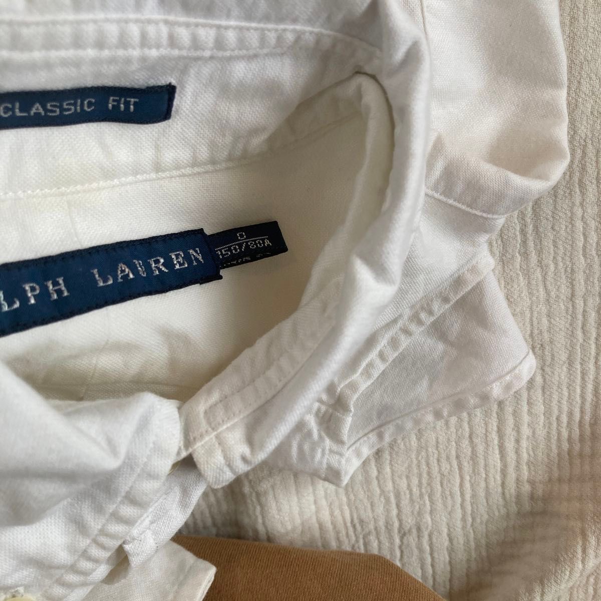 Ralph  Lauren 白　シャツ　150 ラルフローレン 長袖シャツ ホワイト