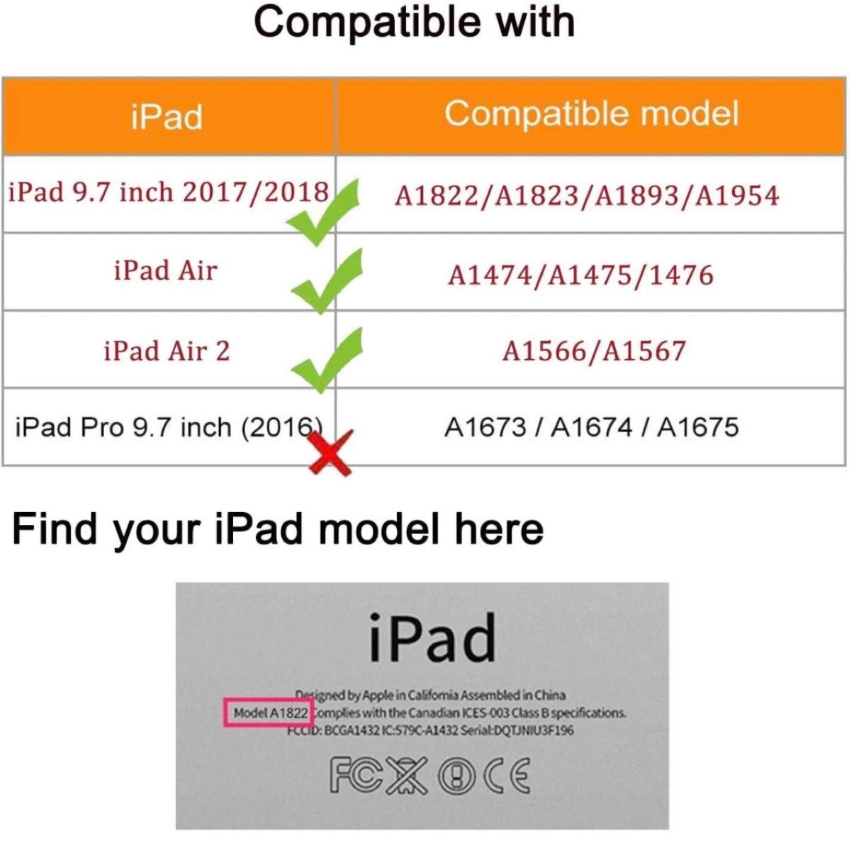 iPad air2 9.7インチ　ケース　手帳型　水色　a