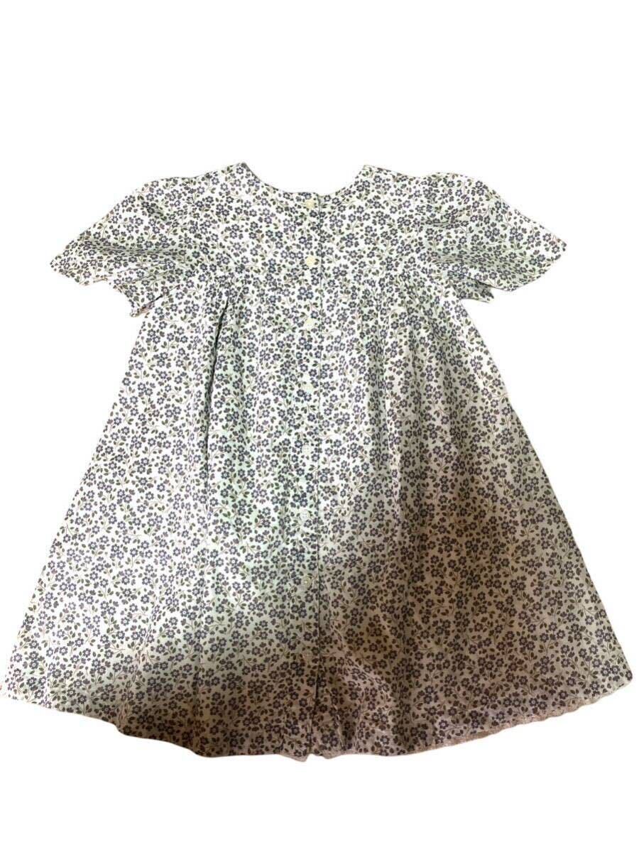 【良品】kids 半袖ワンピース　花柄　120-130㎝_画像5