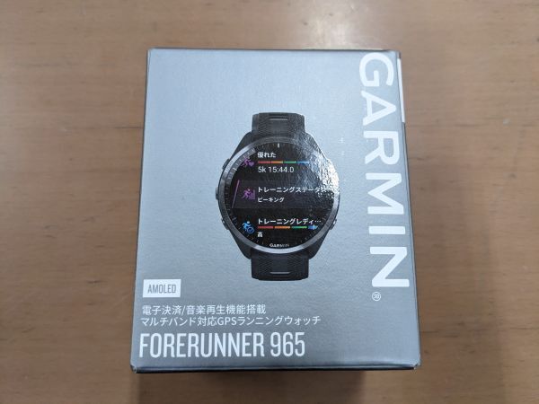 新品・未使用品 GARMIN ガーミン FORERUNNER965 GPSランニングウォッチ ブラック 黒（M7567） 送料無料_画像1