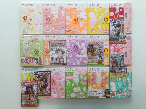 無料発送 即》ワカコ酒&タカコさん&ミカコ72歳&ねこびたし&ねこまみれ&おひとりさま&関連本 【DVD付き限定版/初版多数/特典/帯】 新久千映 35冊 青年
