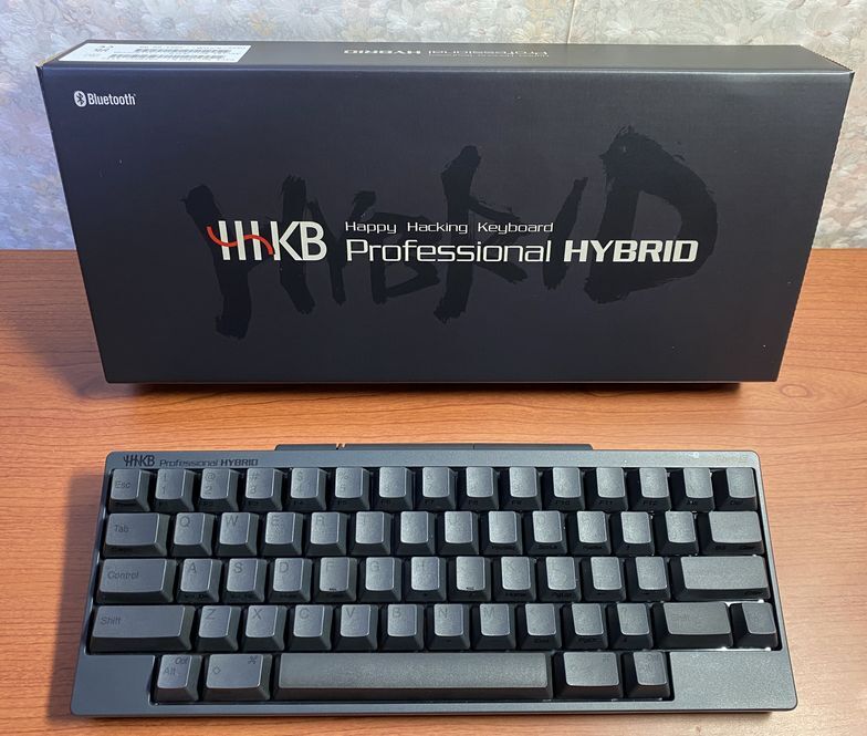 HHKB Professional HYBRID Type -S 英語配列 墨　パームレスト付き_画像1