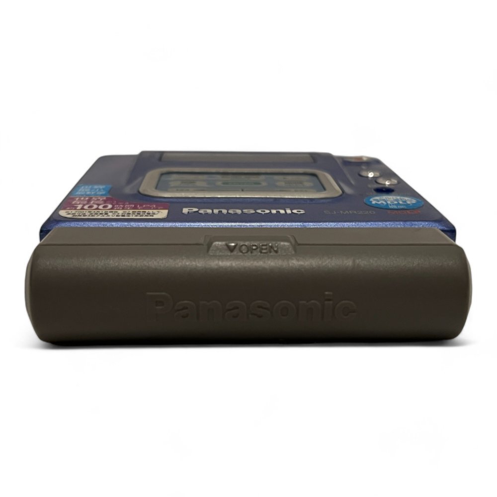 パナソニック Panasonic SJ-MR220-A ブルー ポータブルMDレコーダー MDLP対応 MD録音再生兼用機 MDウォークマン MDプレーヤー_画像6