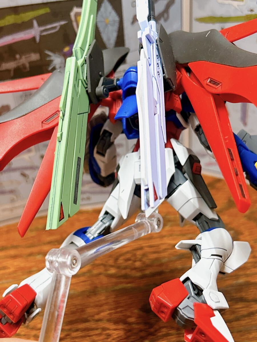 HG HGCE 1/144 デスティニーガンダム specⅱ 2 風塗装 組立済 完成品 ガンプラ SEED DESTINY SEED FREEDOM 取説付き_画像6