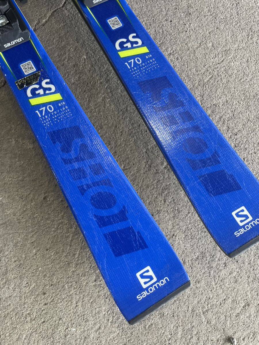 SALOMON サロモン S/RACE GS 170 z12 スキー板 ビンディング付 直接引取可 札幌_画像3