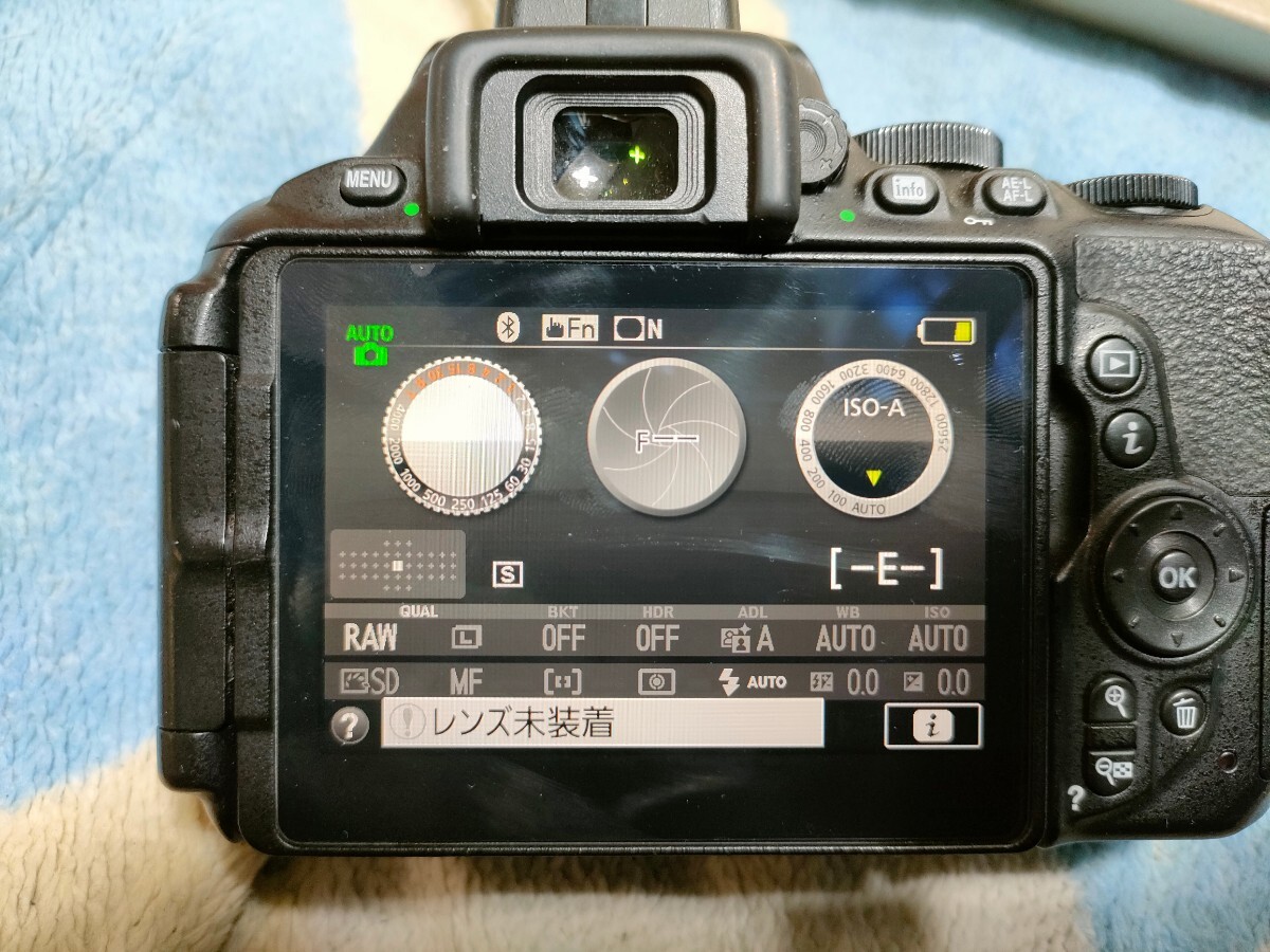 ニコン NIKON D5600 ダブルズームキット バッテリー3つ フード フィルター 一眼レフ カメラの画像5