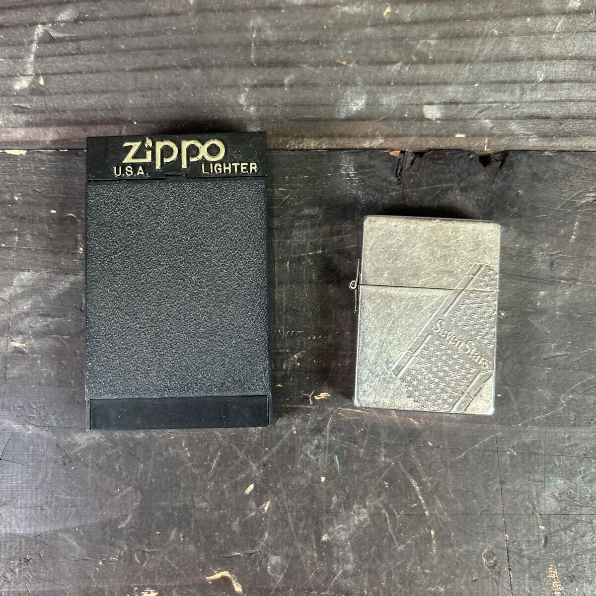 F0208 ZIPPO Seven Stars レプリカ ジッポ ジッポー 喫煙具 Zippo_画像1