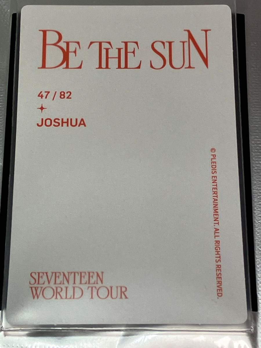 SEVENTEEN WORLD TOUR BE THE SUN トレカ JOSHUA セブチ SEVENTEEN WORLD TOUR BE THE SUN トレカ JOSHUA セブチ