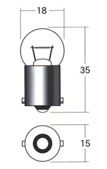 12V 23W バイク ウインカー用 バルブ(電球) 小糸製作所製　4個一組　新品_画像2