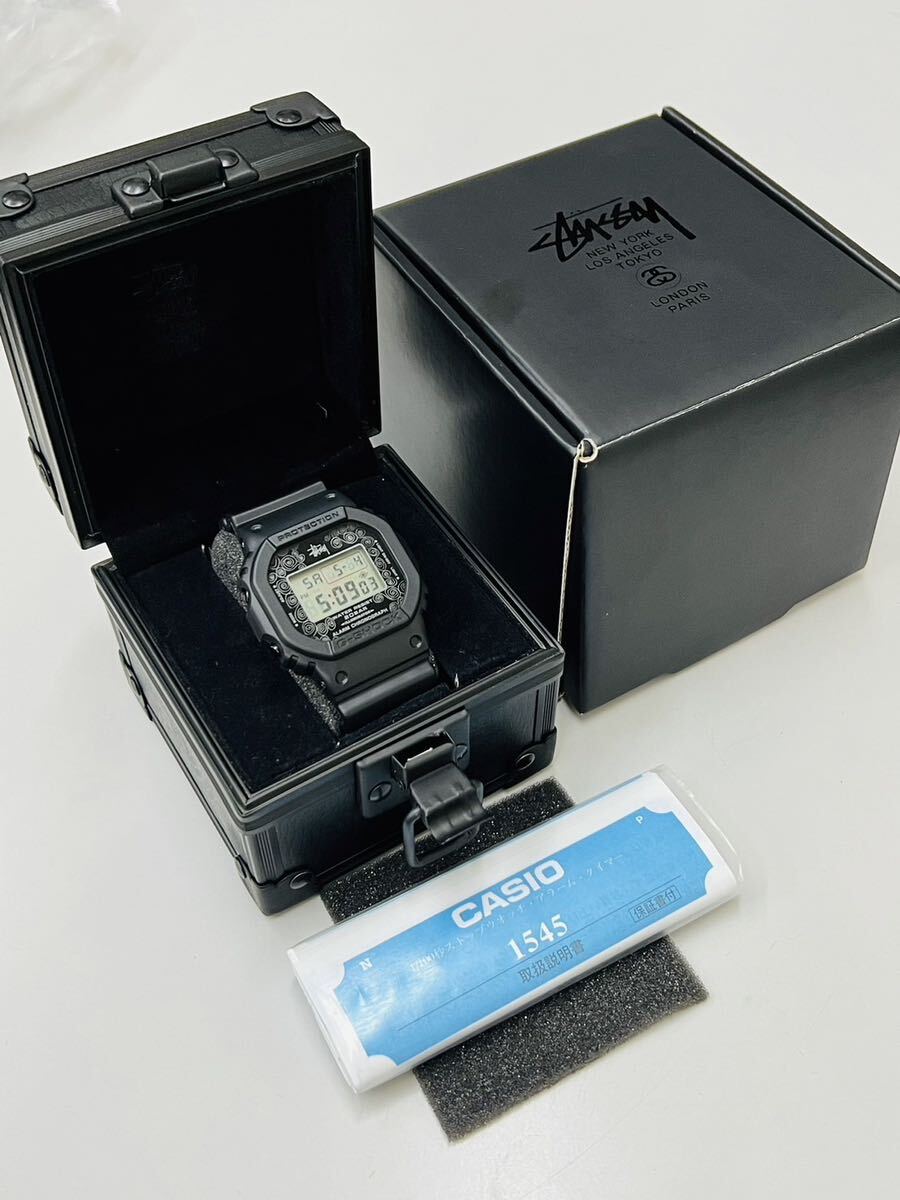 【新品】【電池交換済】G-SHOCK×STUSSY G-ショック×ステューシー 3rdコラボモデル 25周年記念 DW-5000ST-1JR