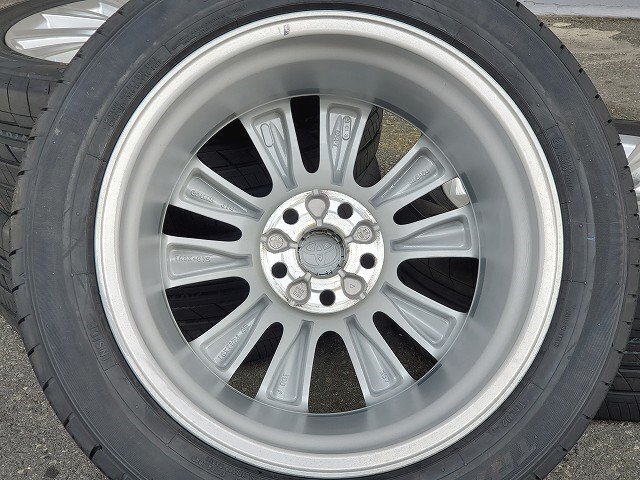 235/50R18インチ 美品 7.5J +45 2023年超山国産トランパス LU2 付 トヨタ純正 RAV4 アルファード ハイブリッド ヴェルファイア 30系純正_画像5