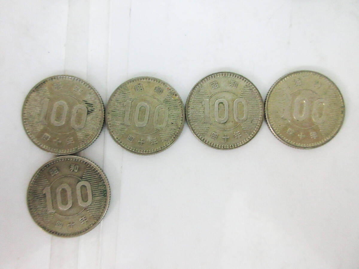 A671【100円 銀貨】稲 硬貨 コイン★昭和40年 1965年★百円★13枚セット★1300円分★旧貨★中古★_画像5