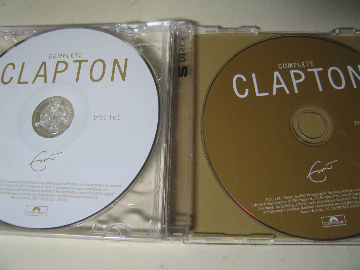 微細キズCD２枚３６曲 エリッククラプトン ベスト ERIC CLAPTON COMPLETE CLAPTON_画像3
