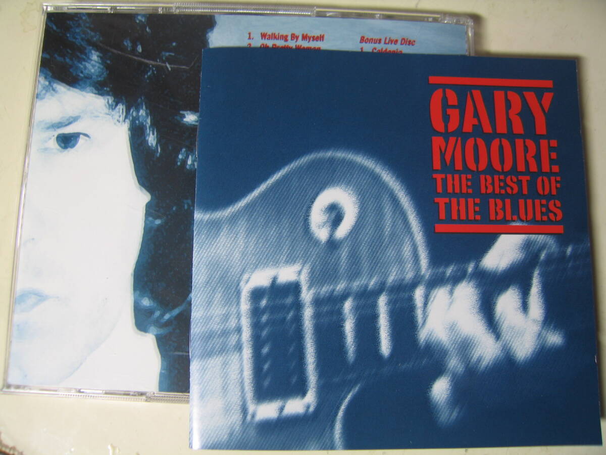 無傷CD２枚 魂のギター ゲイリームーア ベスト オブ ブルース パリの散歩道’92 GARY MOORE BEST OF THE BLUES ハードロック/b_画像1