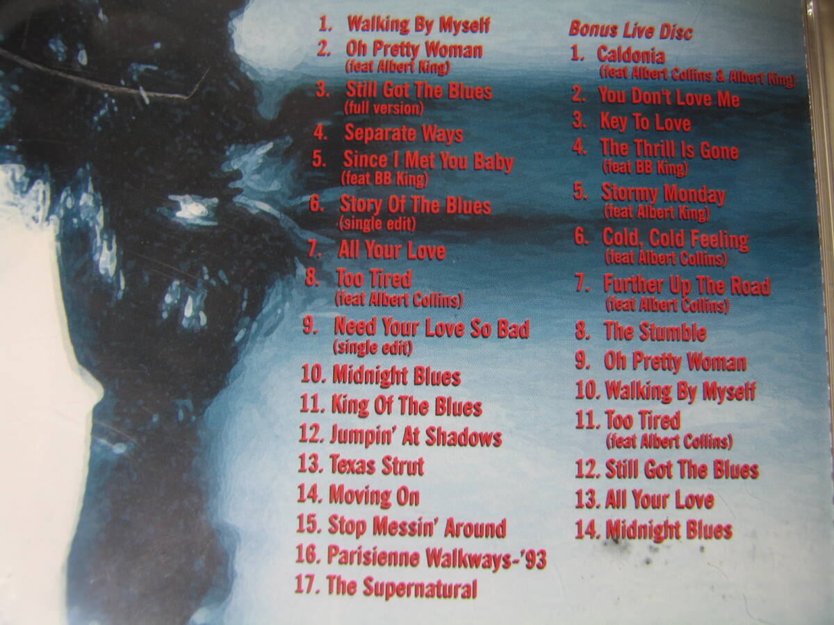 無傷CD２枚 魂のギター ゲイリームーア ベスト オブ ブルース パリの散歩道’92 GARY MOORE BEST OF THE BLUES ハードロック/b_画像2