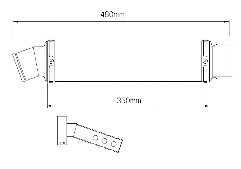 カワサキ Z400 2019-2024 LCIPARTS LCI ラウンドステンレス スリップオン マフラー_画像3