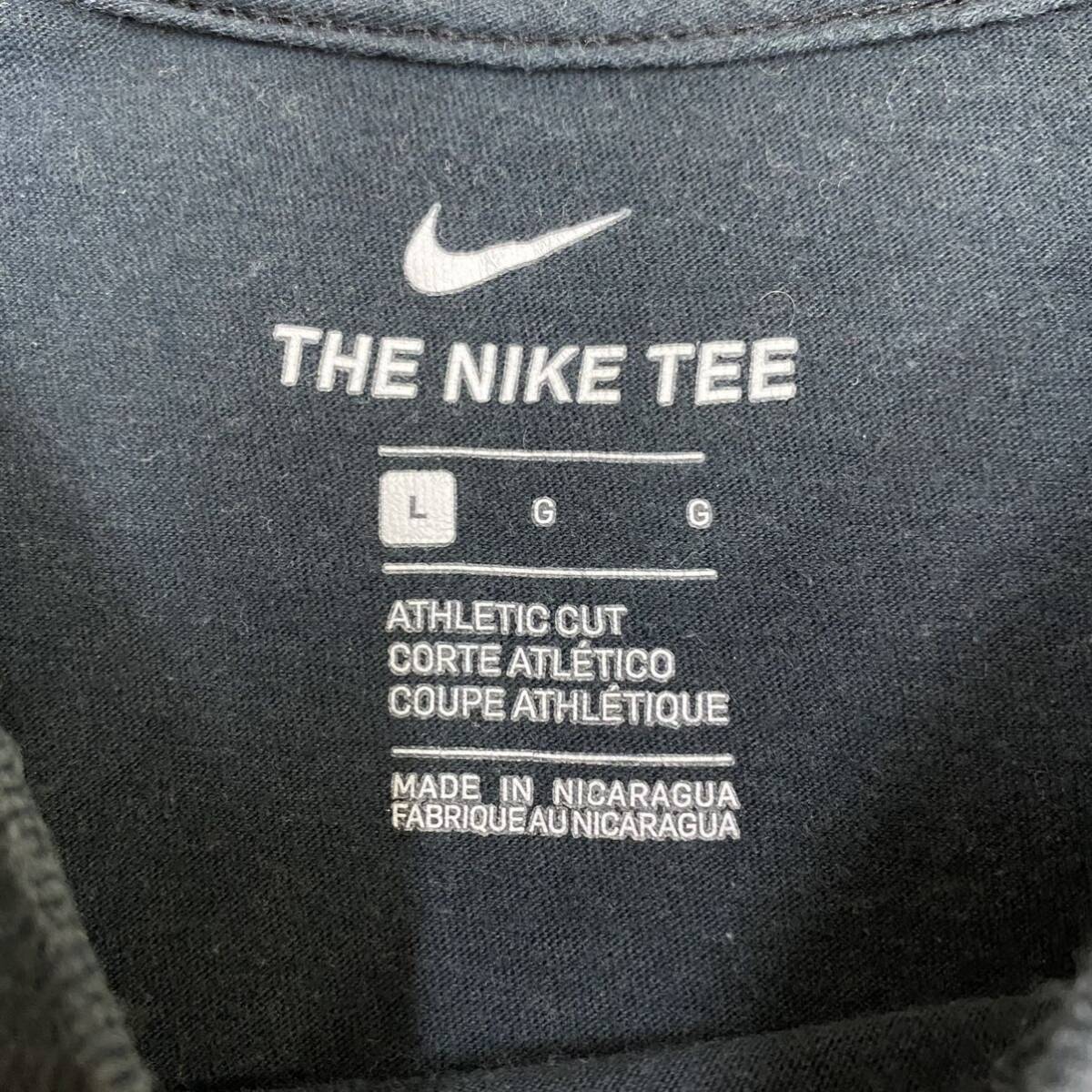 NIKE ナイキ Tシャツ 半袖カットソー サイズL ブラック 黒 メンズ トップス 最落なし （Q19）_画像6