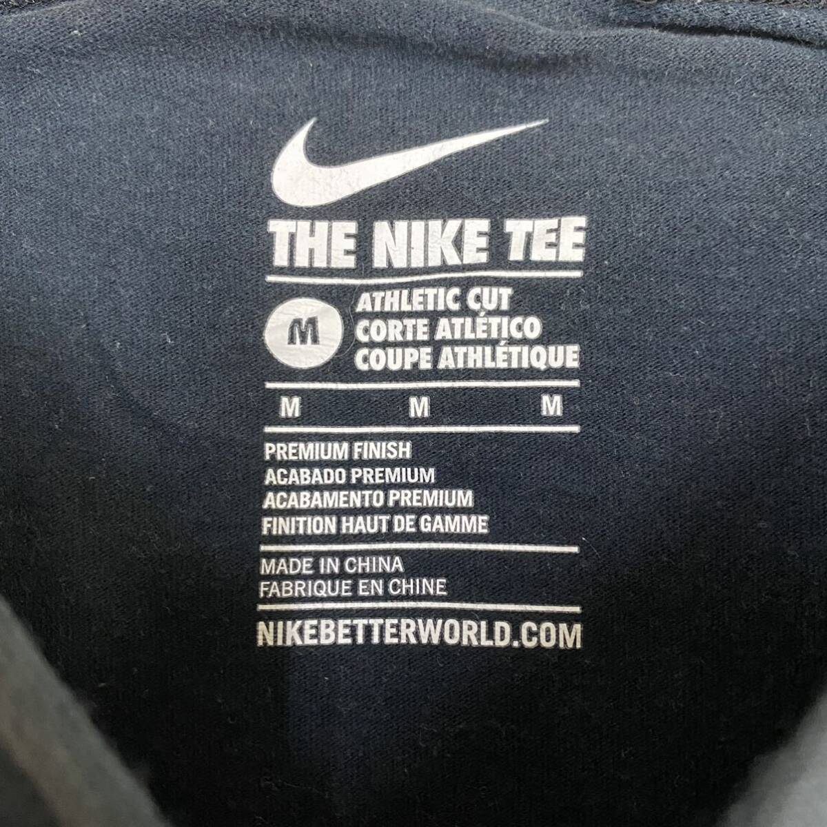 NIKE ナイキ Tシャツ 半袖カットソー サイズM ブラック 黒 メンズ トップス 最落なし （Q19）_画像6