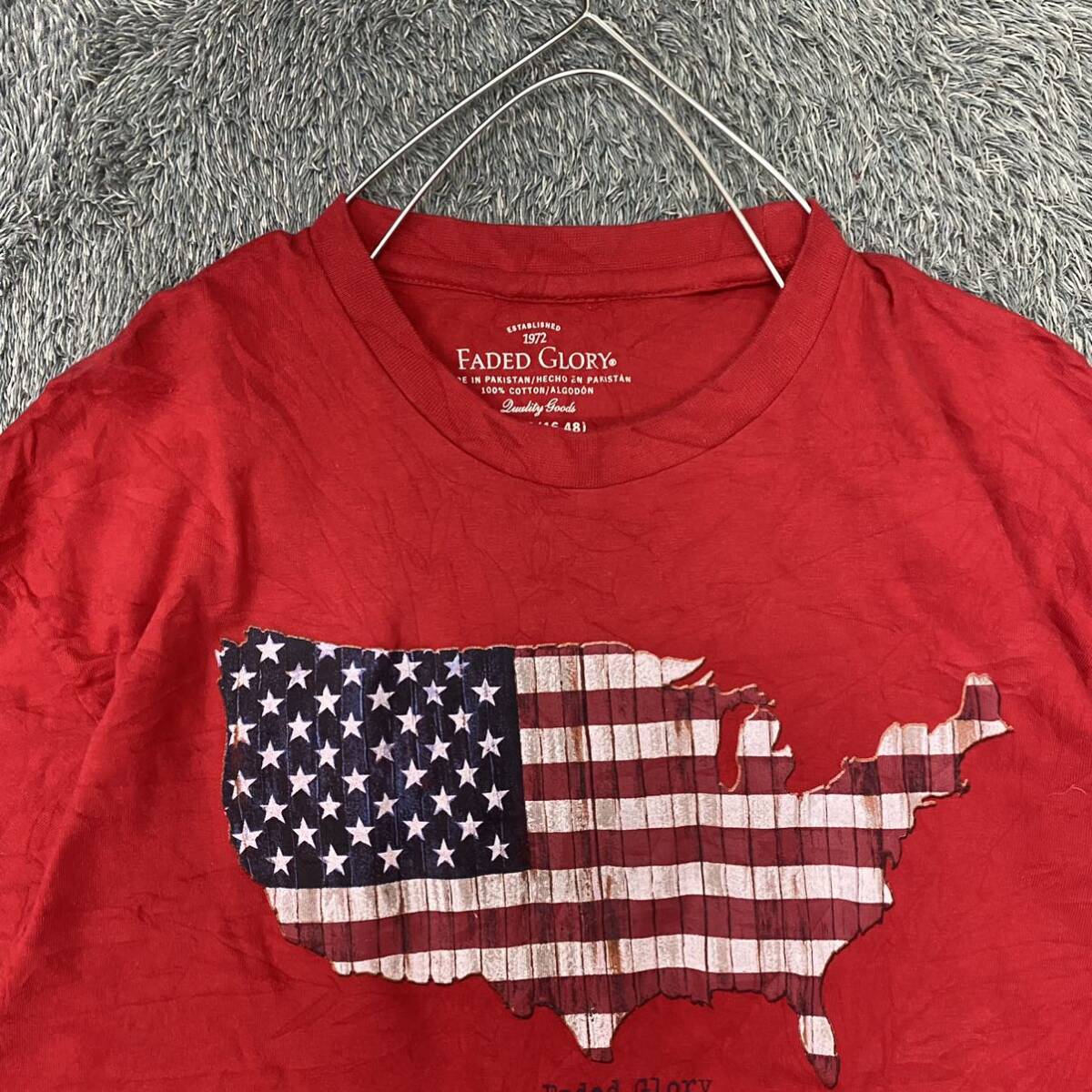 US古着 VINTAGE ヴィンテージ FADED GLORY Tシャツ 半袖カットソー サイズXL レッド 赤 メンズ トップス 最落なし （Q19）_画像3