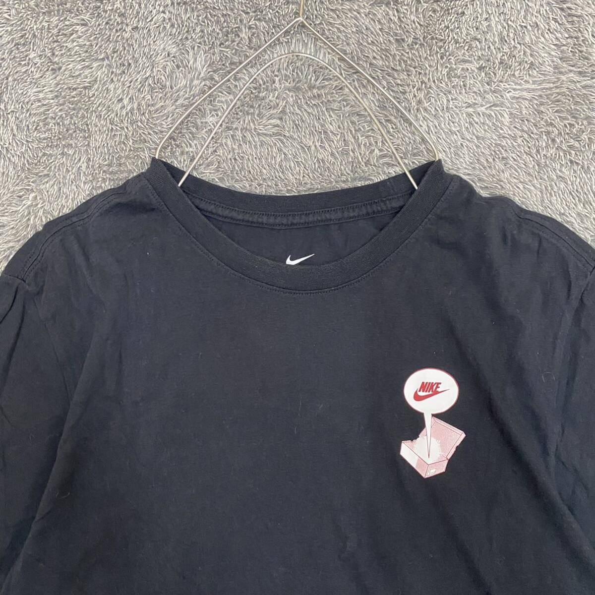 NIKE ナイキ Tシャツ 半袖カットソー サイズXL ブラック 黒 メンズ トップス 最落なし （S19）._画像3