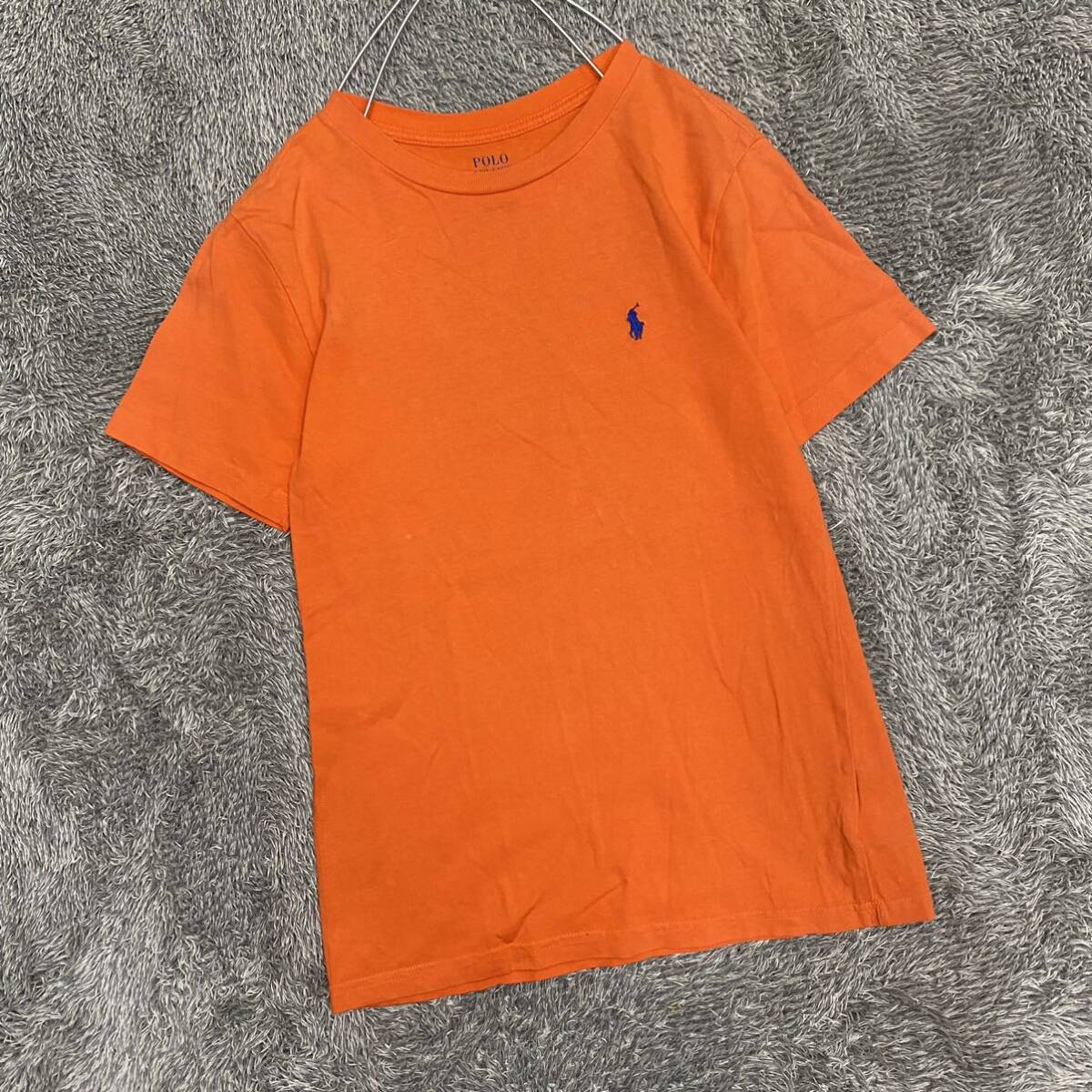 POLO RALPH LAUREN ラルフローレン Tシャツ 半袖カットソー サイズS オレンジ キッズ 子供服 トップス 最落なし （S19）_画像1
