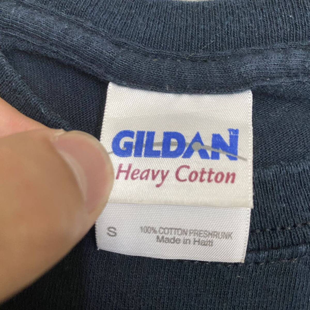 US古着 GILDAN ギルダン Tシャツ 半袖カットソー サイズS ブラック 黒 メンズ トップス 最落なし （S19）_画像6