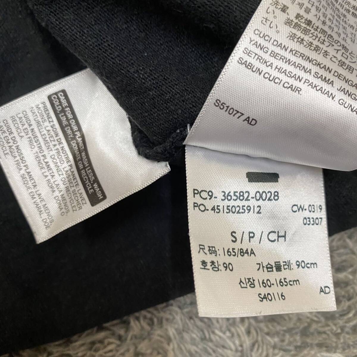 Levi's リーバイス Tシャツ 半袖カットソー サイズS ブラック 黒 メンズ トップス 最落なし （W19）_画像6
