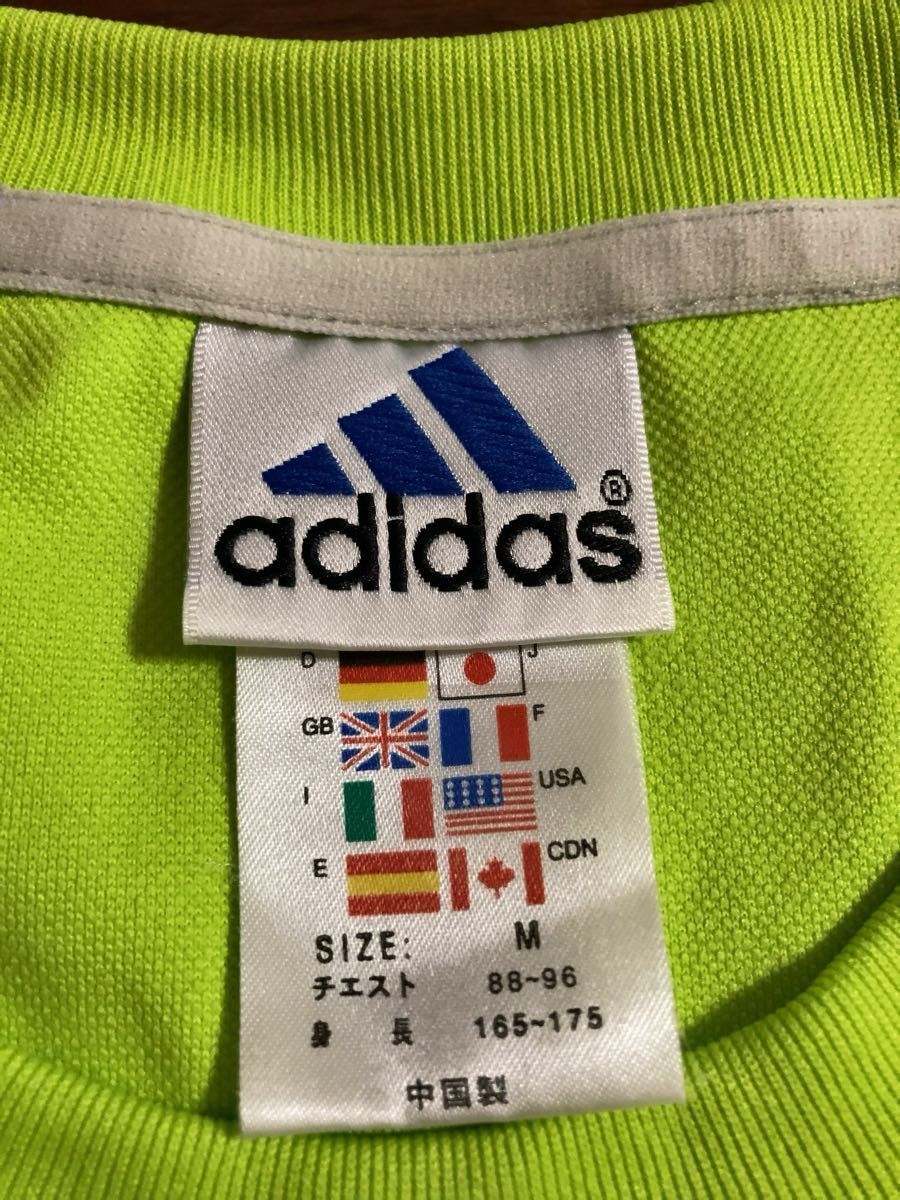 【USED】アディダス adidas 蛍光色 半袖 Mサイズ