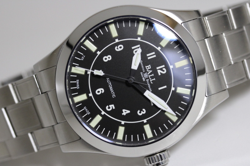 新品 スイス製 BALL WATCH ボール・ウォッチ AVIATOR アビエーター自動巻き腕時計 並行 価格198,000円 NM2182C-S11J-BK ケース直径40ミリの画像1