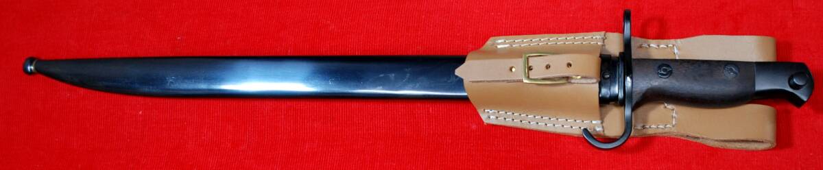 WINDLASS 復刻版　飾り物 No.80327/B 30式銃剣　BLack・革剣差し・鉄鞘・刀身・真鍮・樹脂ではありません・_画像8