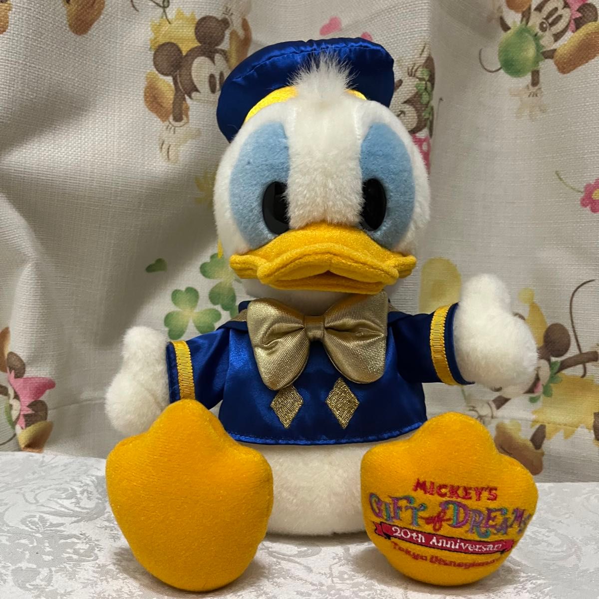 東京ディズニーリゾート　Mickey’s gift of dream 20周年　ドナルド　ぬいぐるみ　